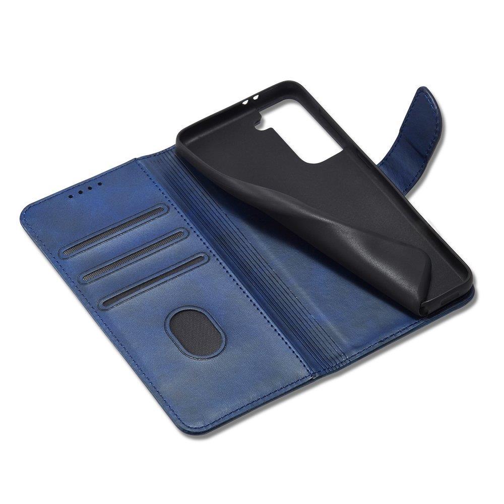 iTok webáruház - Samsung Magnet Case Elegant könyvtok Samsung Galaxy S22+ készülékhez – kék 6 Magnet Case Elegant Case Cover Flip Cover Samsung Galaxy S22 + (S22 Plus) Blue