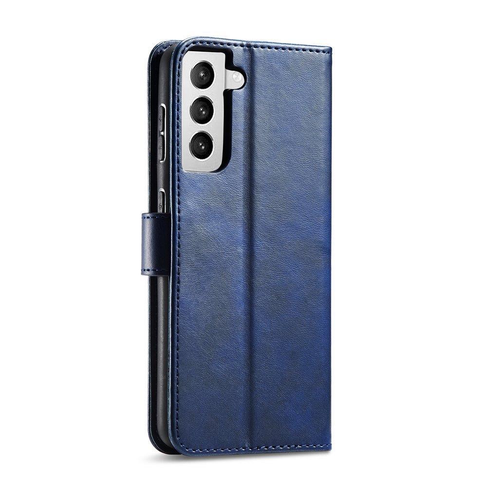 iTok webáruház - Samsung Magnet Case Elegant könyvtok Samsung Galaxy S22+ készülékhez – kék 8 Magnet Case Elegant Case Cover Flip Cover Samsung Galaxy S22 + (S22 Plus) Blue