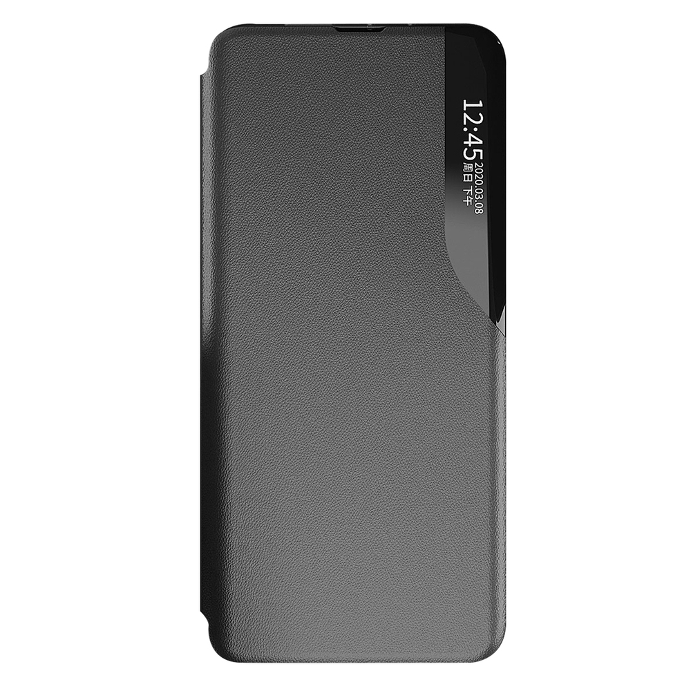 iTok webáruház - Samsung Hurtel Eco Leather View Case tok Samsung Galaxy S22+ készülékhez, kék 4 Eco Leather View Case elegant case with a flip cover and stand function for Samsung Galaxy S22 + (S22 Plus) blue