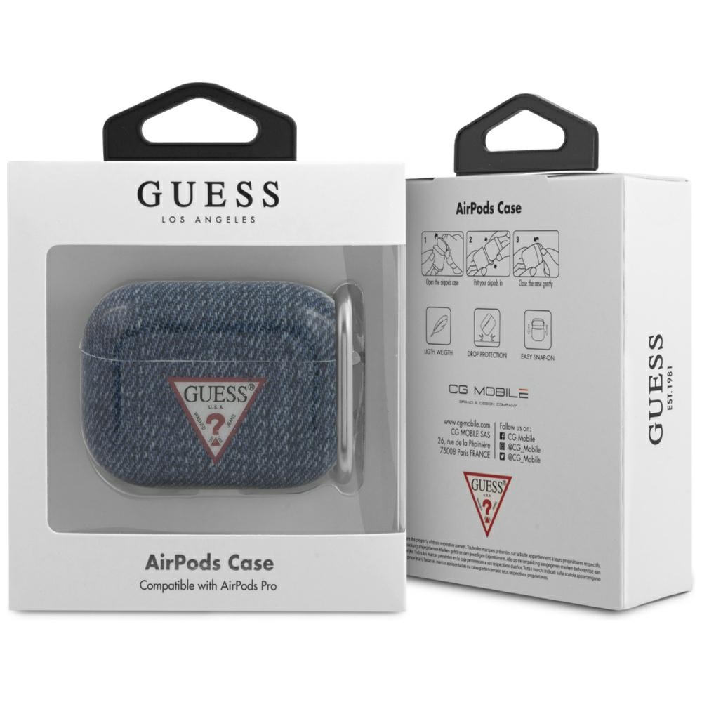 iTok webáruház - Guess Guess GUACAPTPUJULDB AirPods Pro tok – sötétkék, Jeans Collection 2 Guess GUACAPTPUJULDB AirPods Pro cover navy/dark blue Jeans Collection