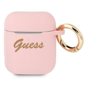 Guess GUA2SSSI szilikon tok AirPods 1/2-höz – rózsaszín