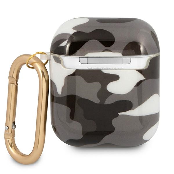 iTok webáruház - Guess Guess GUA2UCAMG AirPods tok – Camouflage Collection 3 Guess GUA2UCAMG AirPods cover black/black Camo Collection