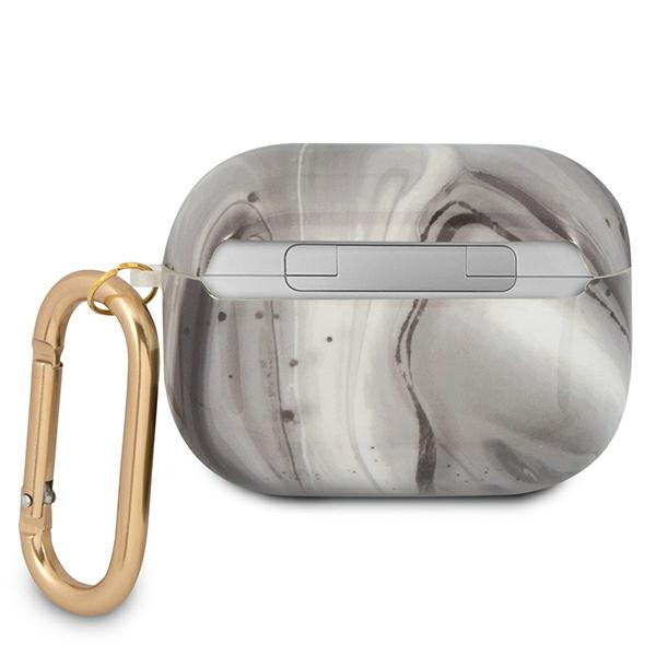iTok webáruház - Guess Guess GUAPUNMK AirPods Pro tok – Marble Collection, fekete 2 Guess GUAPUNMK AirPods Pro cover black/black Marble Collection