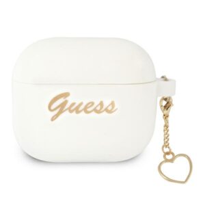Guess GUA3LSCHSH szilikon tok Apple AirPods 3 készülékhez – Charm Heart Collection, fehér