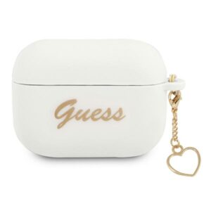 Guess GUAPLSCHSH AirPods Pro szilikon tok – Charm Heart Collection, fehér