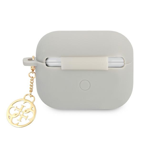iTok webáruház - Guess Guess GUAPLSC4EG szilikon tok Apple AirPods Pro készülékhez – szürke 2 Guess GUAPLSC4EG AirPods Pro cover grey/grey Silicone Charm 4G Collection