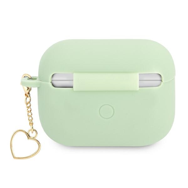 iTok webáruház - Guess Guess GUAPLSCHSN AirPods Pro szilikon tok szív alakú medállal 2 Guess GUAPLSCHSN AirPods Pro cover green/green Silicone Charm Heart Collection