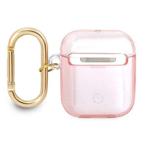 iTok webáruház - Guess Guess GUA2HHTSP AirPods tok – rózsaszín 2 Guess GUA2HHTSP AirPods cover pink/pink Strap Collection