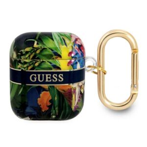 Guess GUA2HHFLB AirPods tok Flower Strap Collection, kék/kék