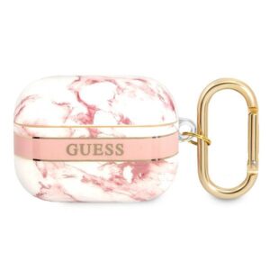 Guess GUAPHCHMAP AirPods Pro tok – Marble Strap Collection, rózsaszín