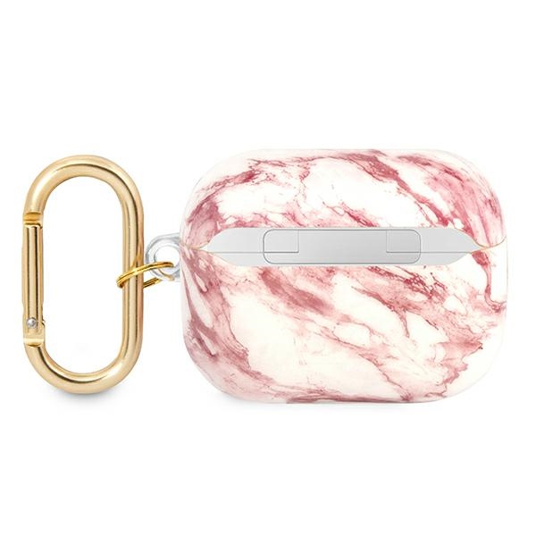 iTok webáruház - Guess Guess GUAPHCHMAP AirPods Pro tok – Marble Strap Collection, rózsaszín 2 Guess GUAPHCHMAP AirPods Pro cover pink/pink Marble Strap Collection