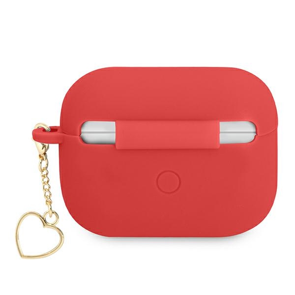 iTok webáruház - Guess Guess GUAPLSCHSR AirPods Pro szilikon tok – Charm Heart, piros 2 Guess GUAPLSCHSR AirPods Pro cover red/red Silicone Charm Heart Collection