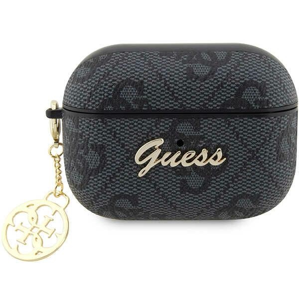 iTok webáruház - Guess Guess GUAP2G4GSMK AirPods Pro 2 tok – 4G Charm Collection, fekete 1 Guess GUAP2G4GSMK AirPods Pro 2 cover black/black 4G Charm Collection