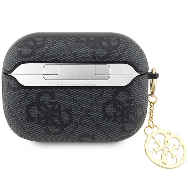 iTok webáruház - Guess Guess GUAP2G4GSMK AirPods Pro 2 tok – 4G Charm Collection, fekete 2 Guess GUAP2G4GSMK AirPods Pro 2 cover black/black 4G Charm Collection