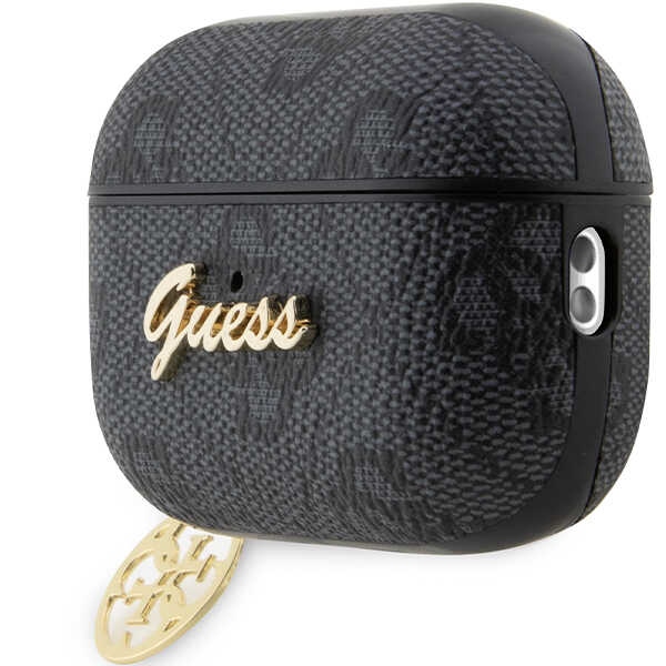 iTok webáruház - Guess Guess GUAP2G4GSMK AirPods Pro 2 tok – 4G Charm Collection, fekete 3 Guess GUAP2G4GSMK AirPods Pro 2 cover black/black 4G Charm Collection