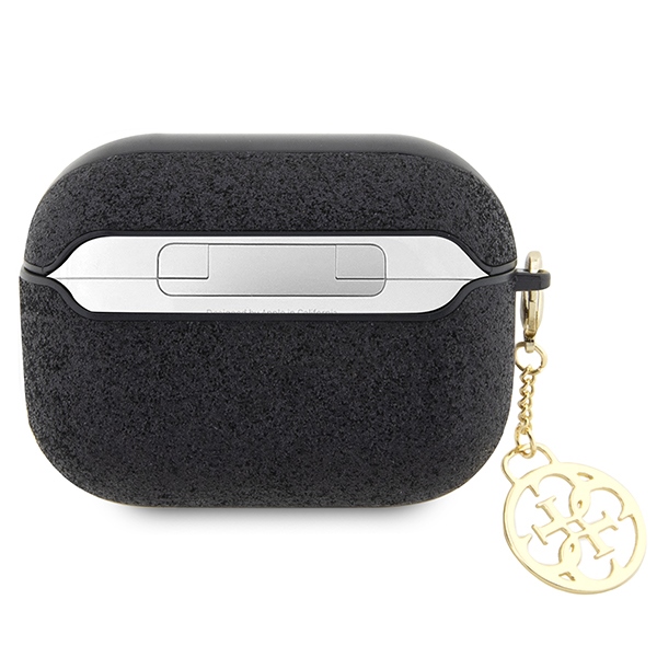 iTok webáruház - Guess Guess GUAP2GLGSHK AirPods Pro 2 tok – 4G Glitter Flake 2 Guess GUAP2GLGSHK AirPods Pro 2 cover black/black Glitter Flake 4G Charm