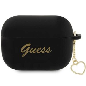 Guess GUAP2LSCHSK AirPods Pro 2 szilikon tok – fekete