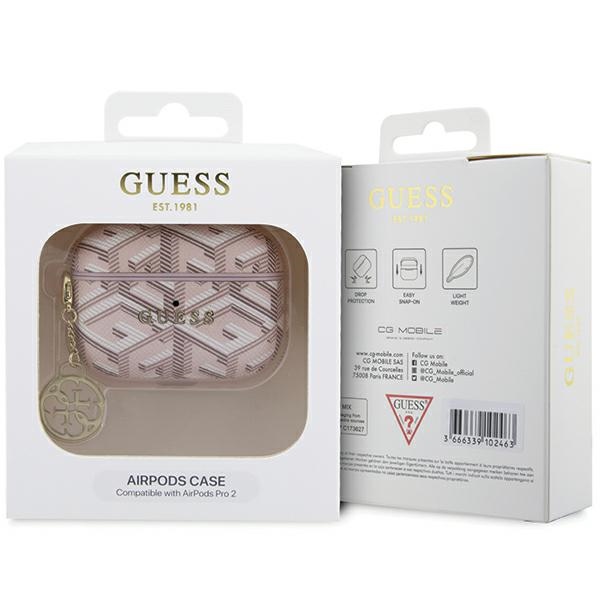 iTok webáruház - Guess Guess GUAP2PGCE4CP GCube Charm tok AirPods Pro készülékhez (rózsaszín) 4 Guess GUAP2PGCE4CP case for AirPods Pro 2 cover (rózsaszín)
