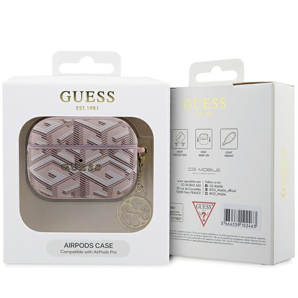 iTok webáruház - Guess Guess GUAPPGCE4CP tok AirPods Pro készülékhez (rózsaszín) 3 Guess GUAPPGCE4CP case for AirPods Pro (rózsaszín)