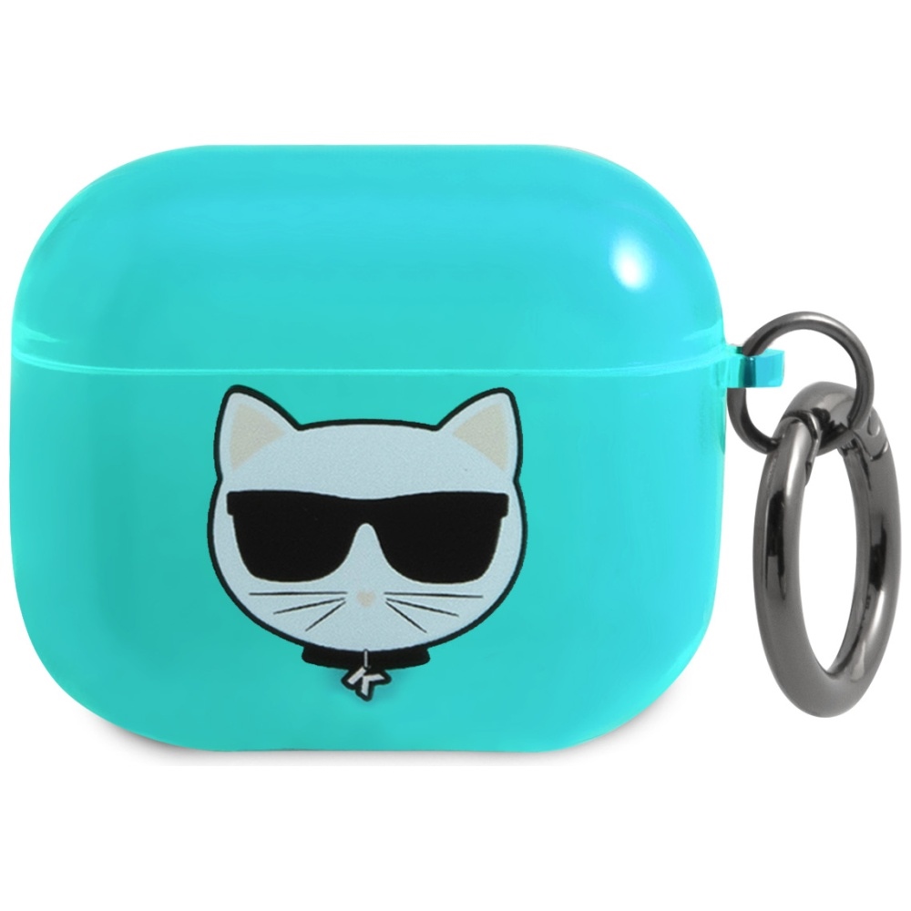 iTok webáruház - Karl Lagerfeld Karl Lagerfeld Choupette tok AirPods 3-hoz (kék) 1 Karl Lagerfeld Choupette Case for AirPods 3 (kék)