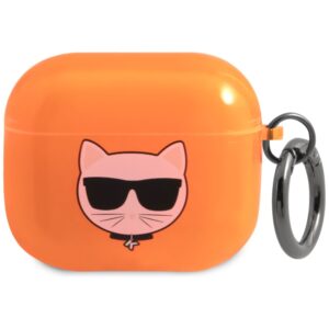 Karl Lagerfeld Choupette tok AirPods 3 készülékhez (narancssárga)