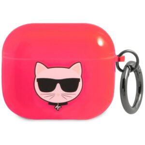 Karl Lagerfeld Choupette tok AirPods 3 készülékhez (rózsaszín)