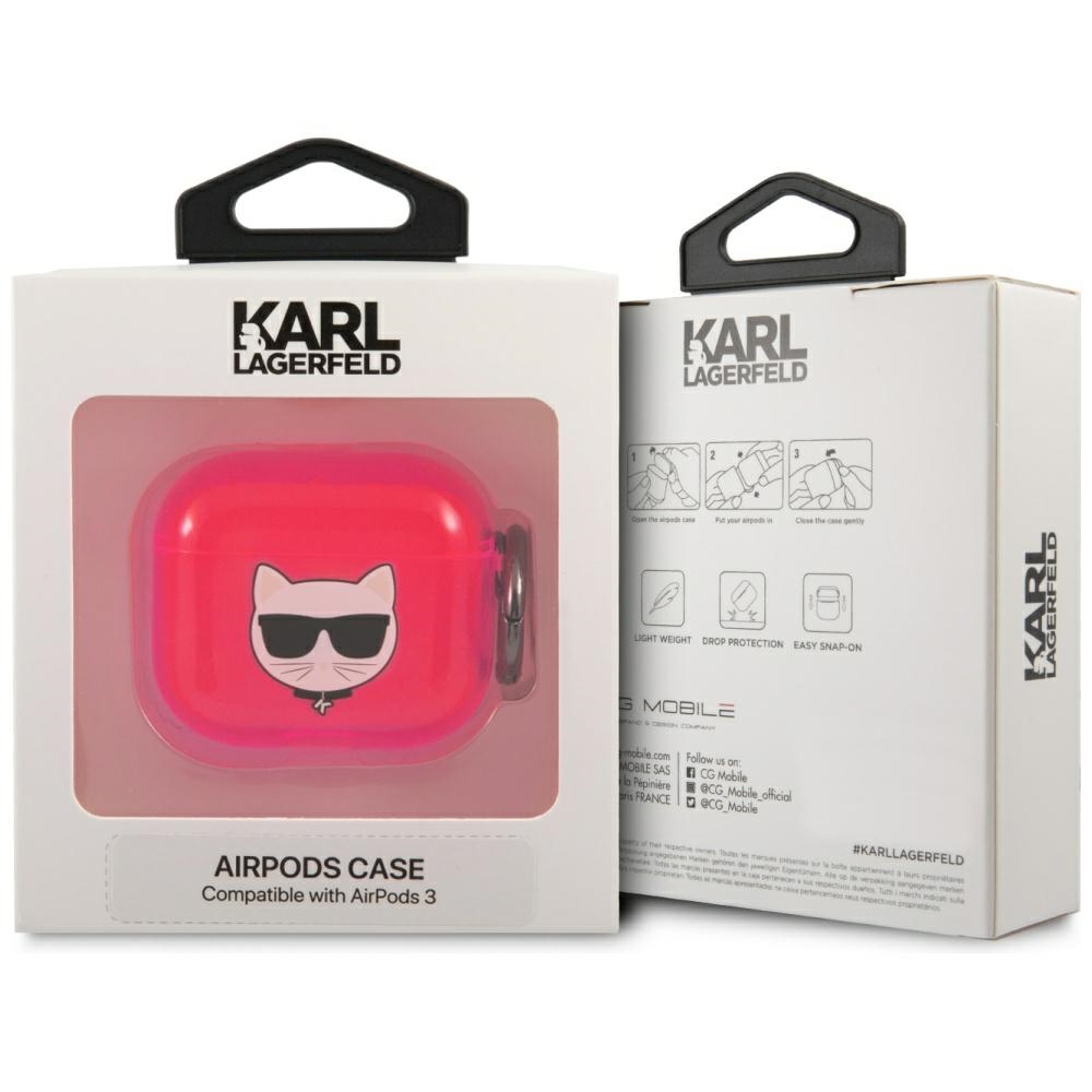 iTok webáruház - Karl Lagerfeld Karl Lagerfeld Choupette tok AirPods 3 készülékhez (rózsaszín) 3 Karl Lagerfeld Choupette Case for AirPods 3 (rózsaszín)