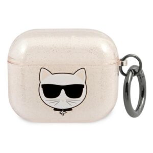 Karl Lagerfeld Glitter Choupette tok AirPods 3-hoz (arany)