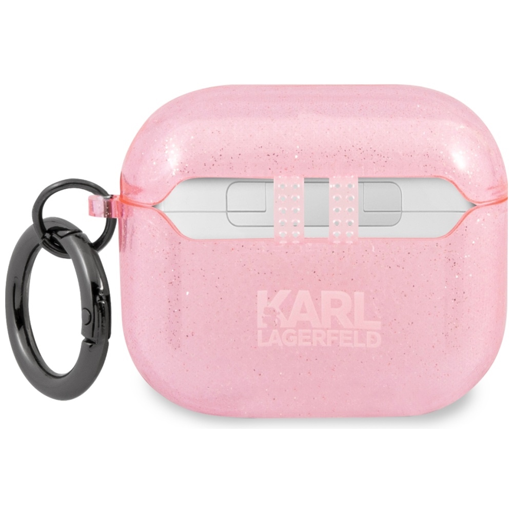 iTok webáruház - Karl Lagerfeld Karl Lagerfeld Glitter Choupette tok AirPods 3-hoz (rózsaszín) 2 Karl Lagerfeld Glitter Choupette Case for AirPods 3 (rózsaszín)