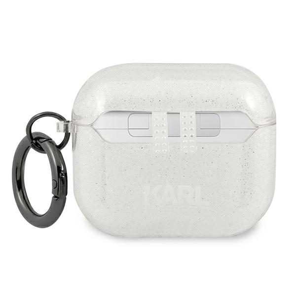 iTok webáruház - Karl Lagerfeld Karl Lagerfeld Choupette Glitter tok AirPods 3 készülékhez (ezüst) 2 Karl Lagerfeld Glitter Choupette case for AirPods 3 (ezüst)
