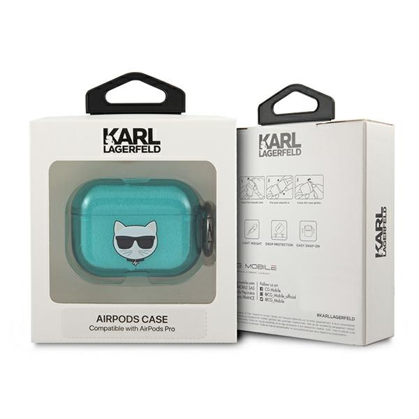 iTok webáruház - Karl Lagerfeld Karl Lagerfeld Choupette tok AirPods Pro-hoz (kék) 3 Karl Lagerfeld Choupette AirPods Pro Case (kék)