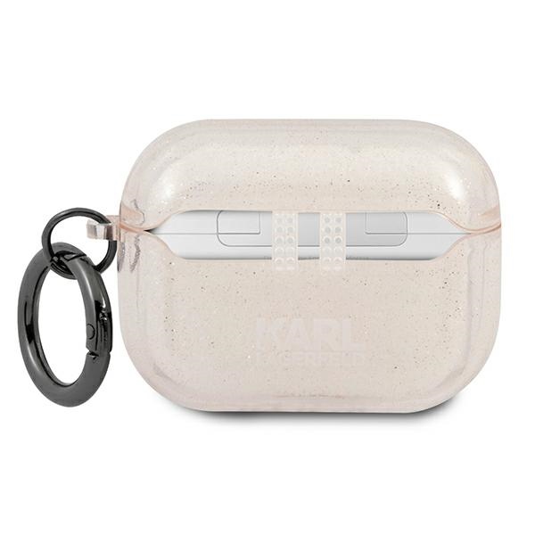 iTok webáruház - Karl Lagerfeld Karl Lagerfeld Karl’s Head csillámos tok AirPods Pro készülékhez (arany) 2 Karl Lagerfeld Glitter Karl's Head Case for AirPods Pro (arany)