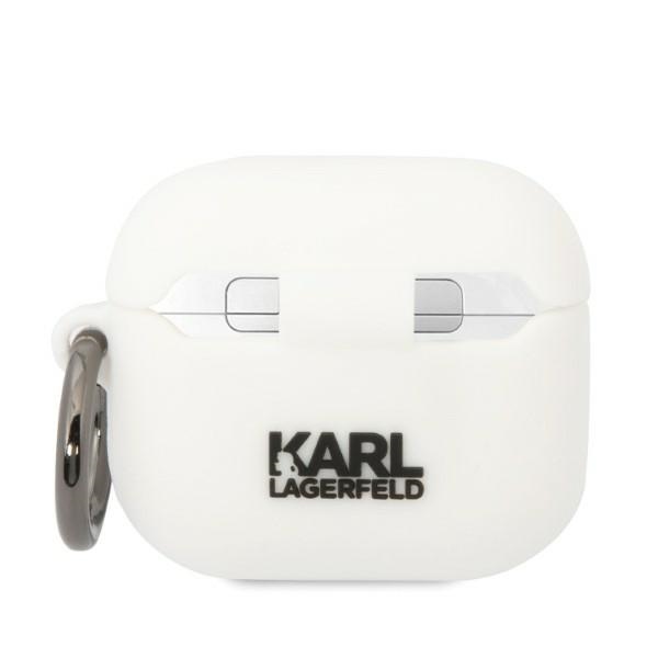 iTok webáruház - Karl Lagerfeld Karl Lagerfeld KLA3RUNCHH AirPods 3 szilikon tok – Choupette Head 3D, fehér 2 Karl Lagerfeld KLA3RUNCHH AirPods 3 cover white/white Silicone Choupette Head 3D