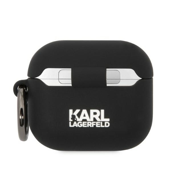 iTok webáruház - Karl Lagerfeld Karl Lagerfeld Silicone Karl Head 3D tok AirPods 3-hoz (fekete) 2 Karl Lagerfeld Silicone Karl Head 3D Case for AirPods 3 (fekete)