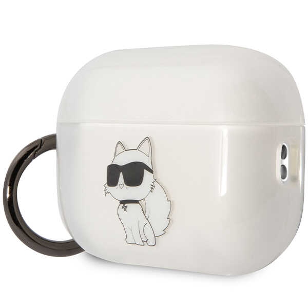 iTok webáruház - Karl Lagerfeld Karl Lagerfeld KLAP2HNCHTCT Choupette tok AirPods Pro 2-höz 3 Karl Lagerfeld KLAP2HNCHTCT Airpods Pro 2 cover transparent Ikonik Choupette
