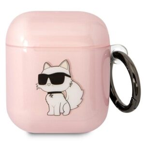 Karl Lagerfeld KLA2HNCHTCP Choupette tok AirPods 1/2-höz, rózsaszín