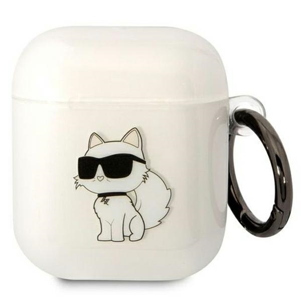 iTok webáruház - Karl Lagerfeld Karl Lagerfeld KLA2HNCHTCT AirPods 1/2 tok – Ikonik Choupette, átlátszó 1 Karl Lagerfeld KLA2HNCHTCT Airpods 1/2 cover transparent Ikonik Choupette