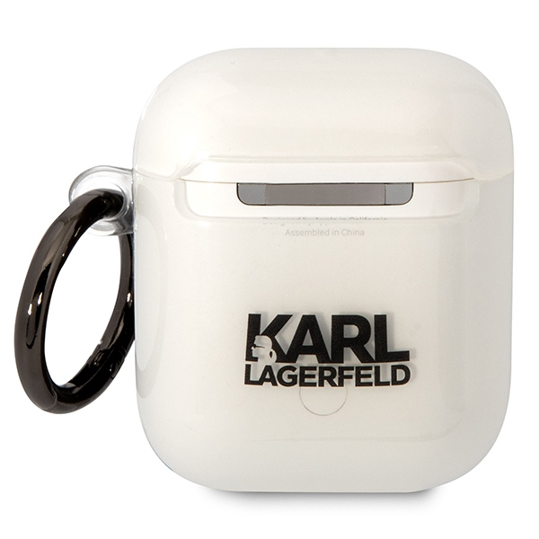 iTok webáruház - Karl Lagerfeld Karl Lagerfeld KLA2HNIKTCT tok AirPods 1/2-höz – Karl’s Head 2 Karl Lagerfeld KLA2HNIKTCT AirPods 1/2 cover transparent Karl`s Head