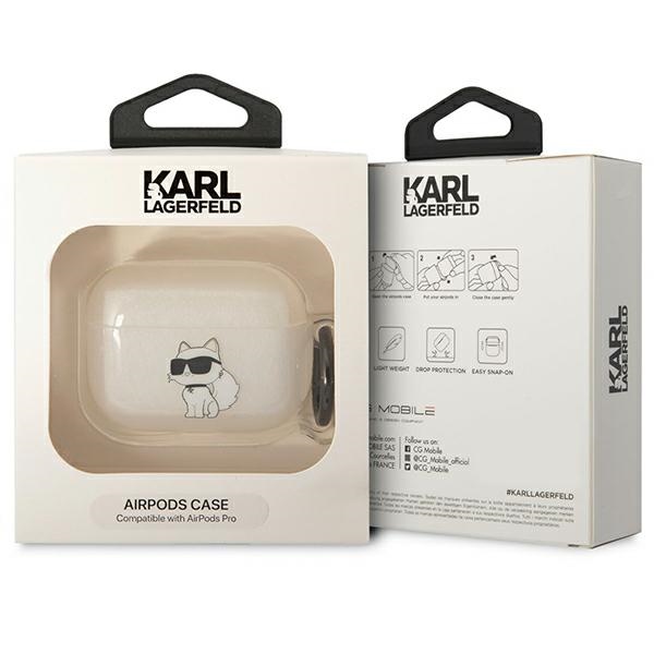 iTok webáruház - Karl Lagerfeld Karl Lagerfeld KLAPHNCHTCT átlátszó tok AirPods Pro 1. generációhoz – Ikonik Choupette 3 Karl Lagerfeld KLAPHNCHTCT Airpods Pro cover transparent Ikonik Choupette