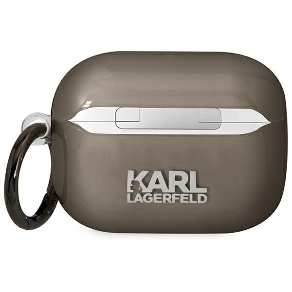 iTok webáruház - Karl Lagerfeld Karl Lagerfeld KLAPHNIKTCK tok AirPods Pro 2-höz – Karl’s Head 2 Karl Lagerfeld KLAPHNIKTCK AirPods Pro cover black/black Karl's Head