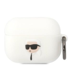 Karl Lagerfeld KLAPRUNIKH szilikon tok AirPods Pro készülékhez – fehér