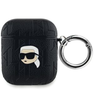 Karl Lagerfeld Monogram Karl Head tok AirPods 1/2 készülékhez (fekete)