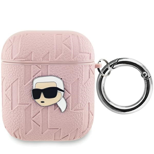iTok webáruház - Karl Lagerfeld Karl Lagerfeld Monogram Karl Head tok AirPods 1/2-höz (rózsaszín) 1 Karl Lagerfeld Monogram Karl Head case for AirPods 1 / 2 (rózsaszín)