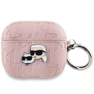 Karl Lagerfeld Monogram Karl & Choupette Head tok AirPods 3-hoz (rózsaszín)