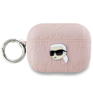 Karl Lagerfeld Monogram Karl Head tok AirPods Pro 2-höz (rózsaszín)