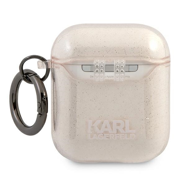 iTok webáruház - Karl Lagerfeld Karl Lagerfeld Choupette tok AirPods 1/2-höz (arany) 2 Karl Lagerfeld Glitter Choupette Case for AirPods 1 / 2 (arany)