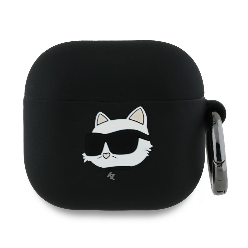 iTok webáruház - Karl Lagerfeld Karl Lagerfeld Silicone Choupette Head 3D szilikon tok AirPods 4-hez (fekete) 1 Karl Lagerfeld Silicone Choupette Head 3D Case for AirPods 4 (fekete)