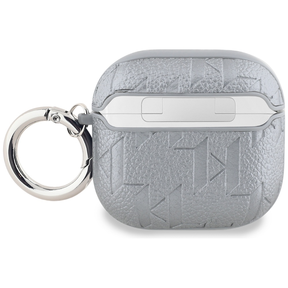 iTok webáruház - Karl Lagerfeld Karl Lagerfeld Monogram Choupette Head tok AirPods 4 készülékhez (ezüst) 2 Karl Lagerfeld Monogram Choupette Head case for AirPods 4 (ezüst)