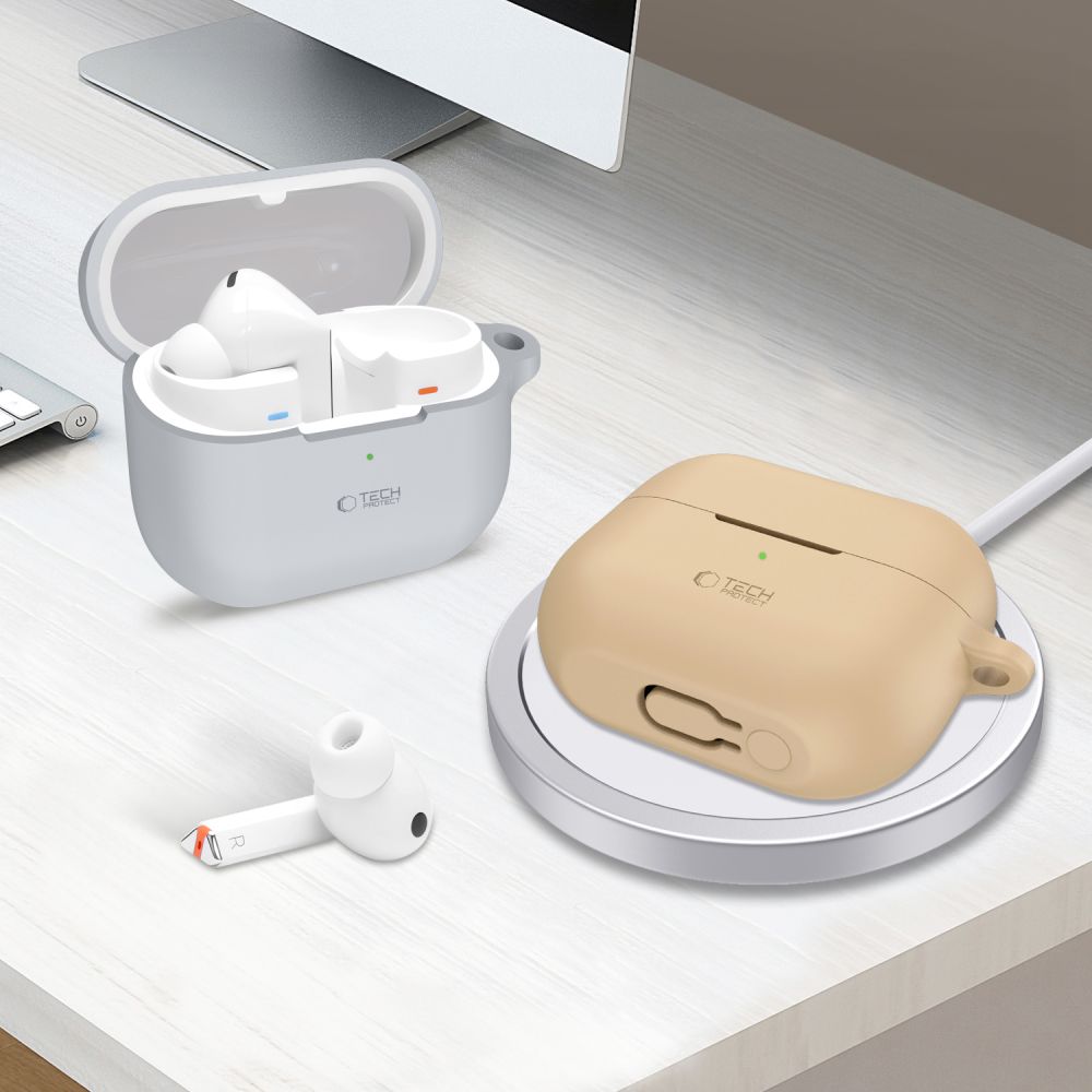 iTok webáruház - Tech-Protect Tech-Protect szilikon tok Samsung Galaxy Buds 3 / 3 Pro készülékhez (fekete) 4 Tech-Protect Silicone Hook Case for Samsung Galaxy Buds 3 / 3 Pro (fekete)