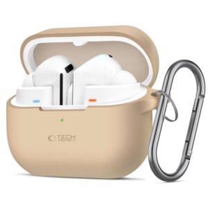 Tech-Protect szilikon akasztós tok Samsung Galaxy Buds 3 / 3 Pro készülékhez (barna)